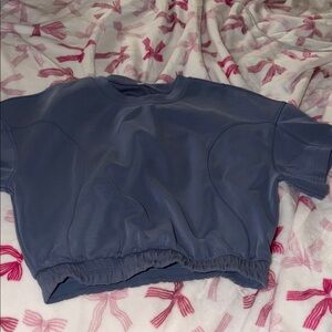 lululemon athletica Softstreme Gathered Crewneck crop top